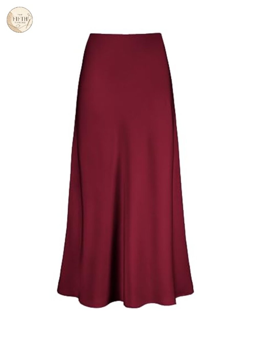 Satin High Waisted Maxi Skirt A Line Silk Long Skirt